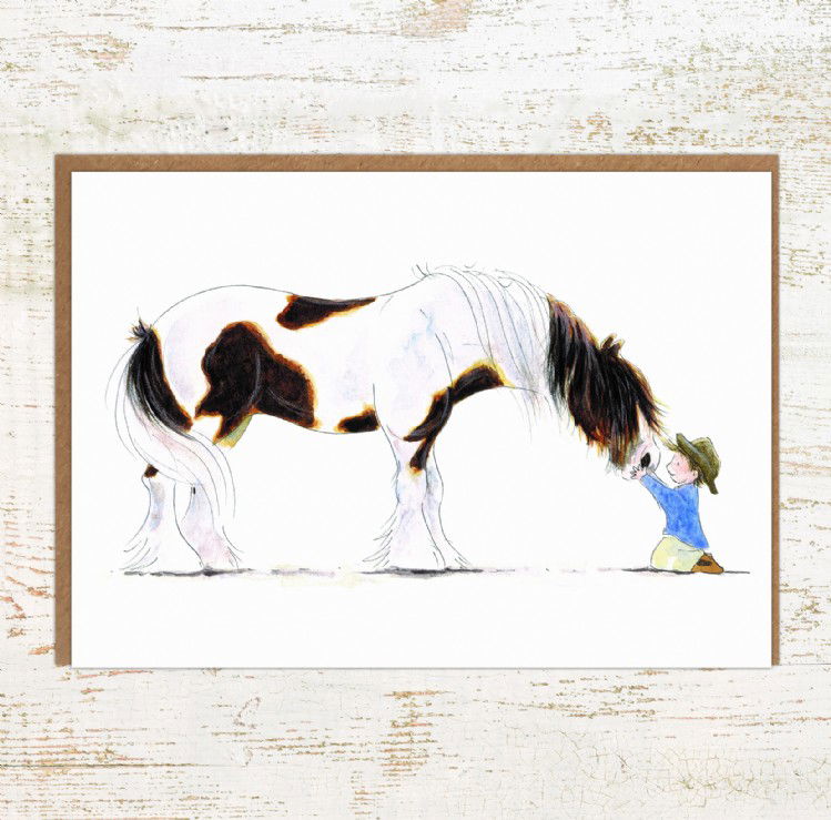 Clydie Moment heavy horse greeting card